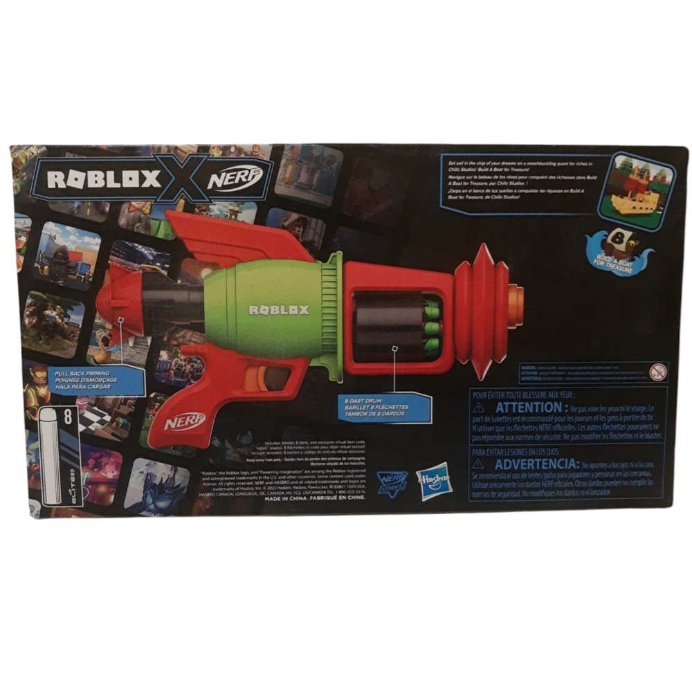 NERF ROBLOX Spacelock Ray Blaster Toy Dart Launcher Water Pump And Spray SEALED - Picture 4 of 14